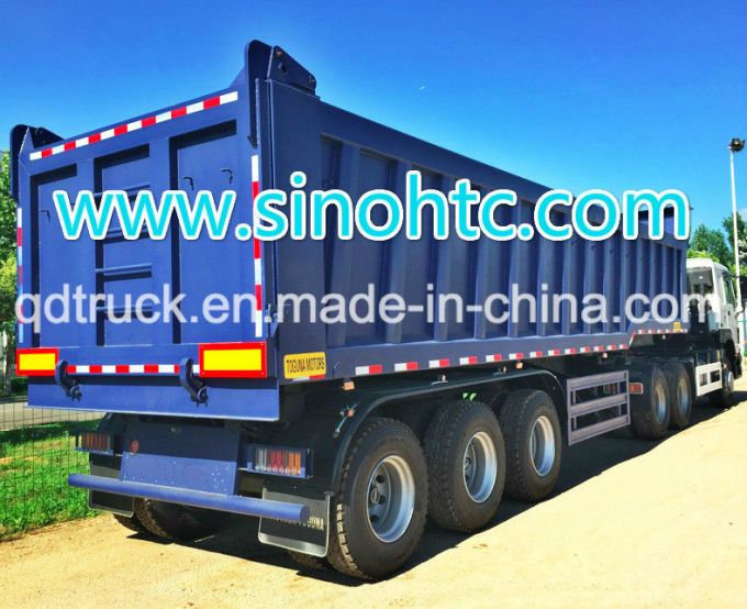 3 Axles dump semi side trailer 