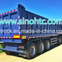 3 Axles dump semi side trailer