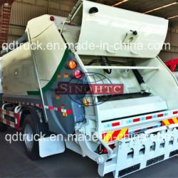 10-15m3 compactor truck HOWO, Rear compactor garbage truck