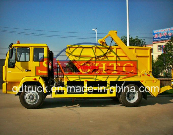 4X2 HOWO 10m3, 12m3 Arm Roll Off Refuse Collector Skip loader Garbage Truck 