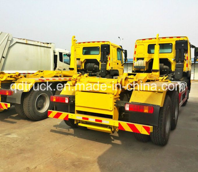 HOWO hook lifting waste truck, hook lifting garbage truck 