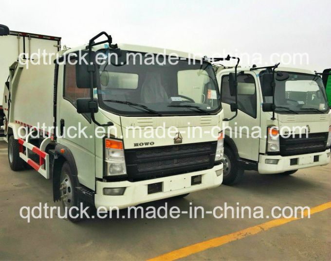 4m3 garbage compactor truck, HOWO light duty garbage compactor truck 