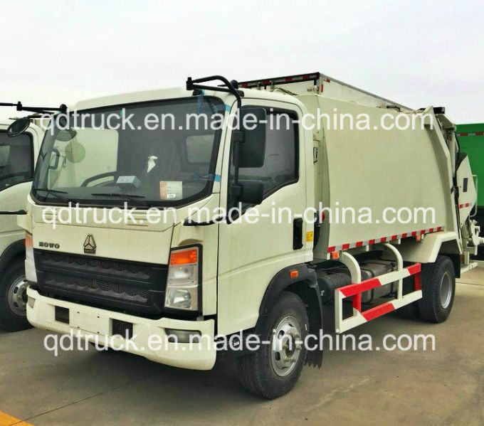 SINOTRUK HOWO 3m3 compactor garbage truck, 4m3 garbage compactor truck 