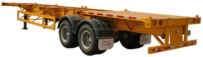 40feet Skeletal Container Semi Trailer 2 Axles 