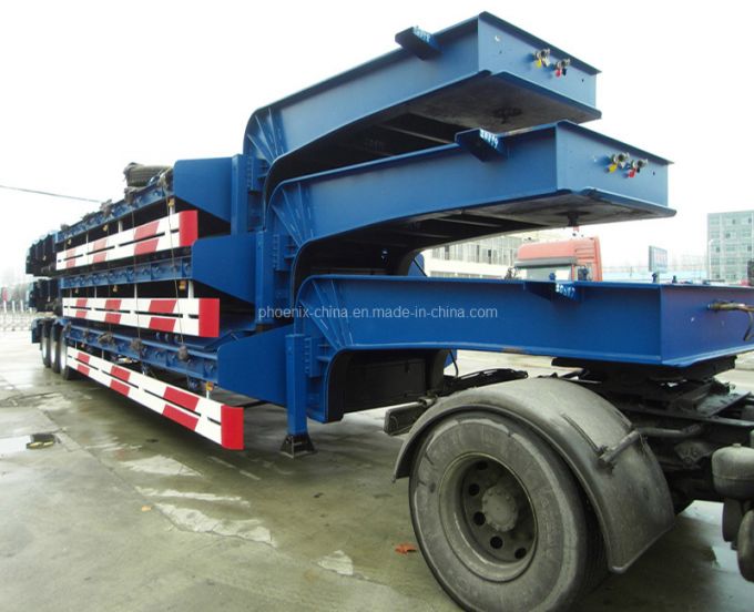 Cimc 3 Axles 80ton Low Bed Trailer 