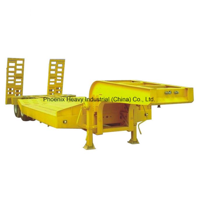 China Best Low Bed Semi Trailer Heavy Duty for Sale 