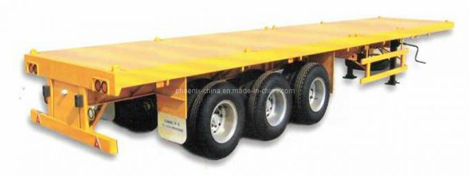 40feet Flatbed Container Semi Trailer 3 Axles for African Market 