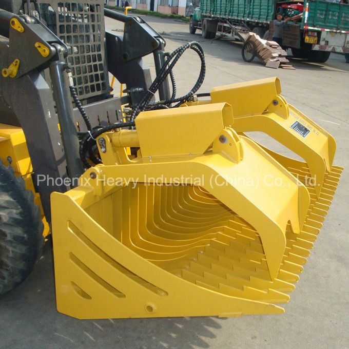 High Quality Skid Steer Loaders Rock Bucket Grapple 