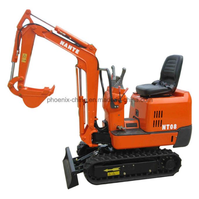 Promotion Price 0.8tons Mini Digger with Rubber Track 