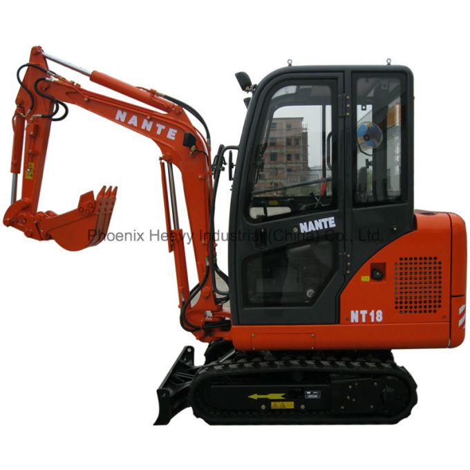 Low Price CE 1.8tons Hydraulic Mini Digger with Silencer 