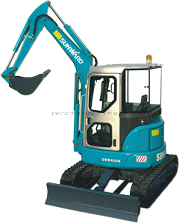 Sunward 4ton Zero Tail Swing Kubota Engine Mini Excavator with CE Certificate 40ub 