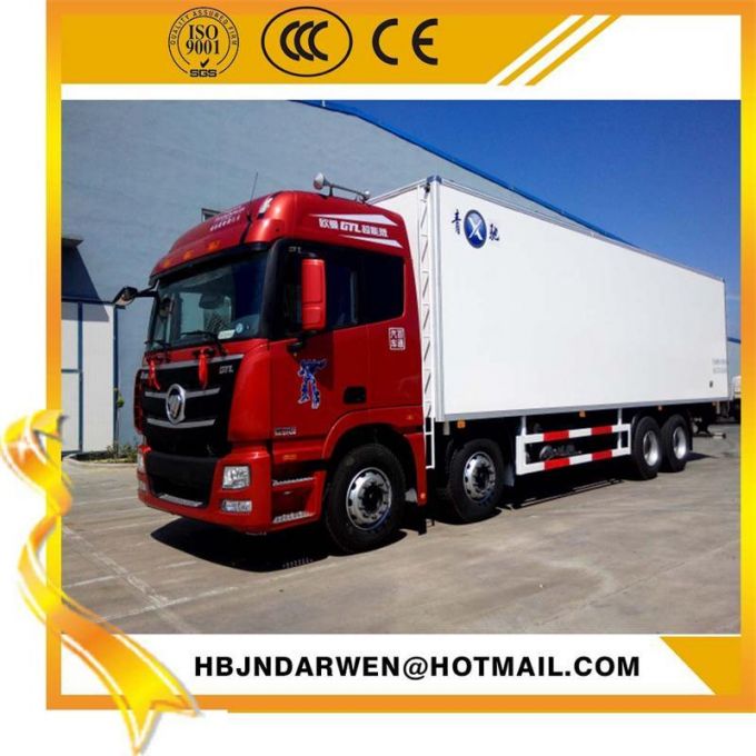 8*4 Foton Auman 12 Wheels 30ton Refrigerator Truck for Sale 