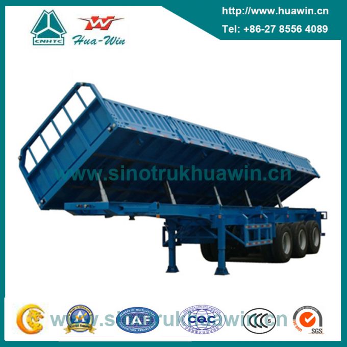 3 Axle Side Tipping Dumper Semi Trailer 