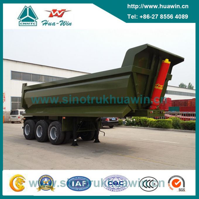 3 Axle 8m U Shape Hopper Dump Semi Trailer 