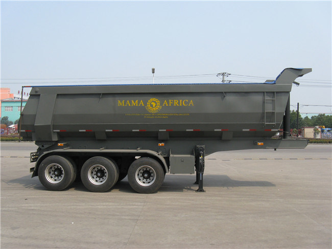 Hyva Cylinder 3-Axle Dumping Semi Trailer 