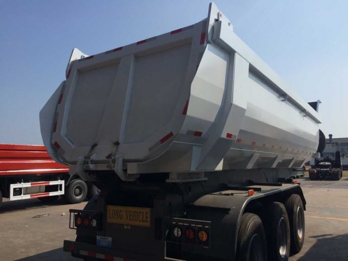 3-Axle 25cubic 35 Tons Tipper Dump Truck Trailer 