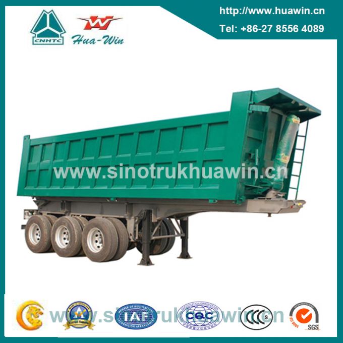 3 Axle 80 Ton 25cbm /30cbm /35cbm /40cbm Tipper Semi Trailer 