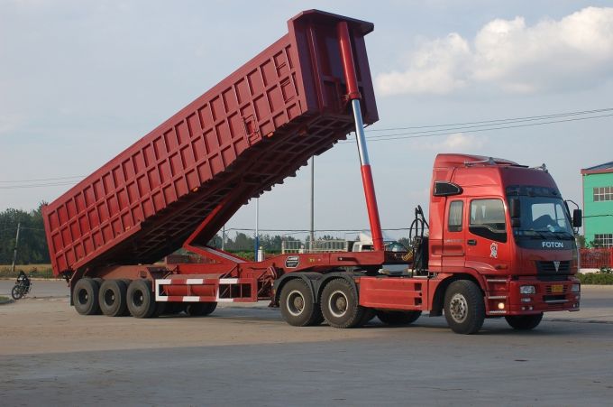 Road Set Tractor Truck & 24cbm Dump Trailer 