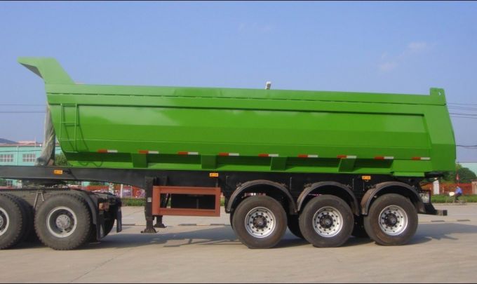 Huawin 3 Axles 4 Axles Dump Semi Trailer with Volume 18cbm-40cbm 