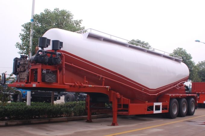 3 Tri Axle Dry Bulk Cement Semi Trailer 