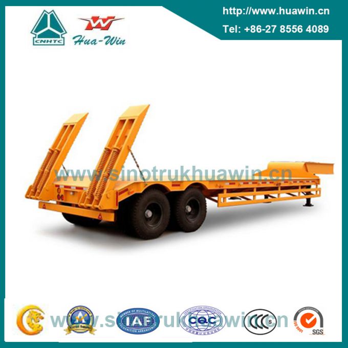 Dual Axle Low Bed Semi Trailer 