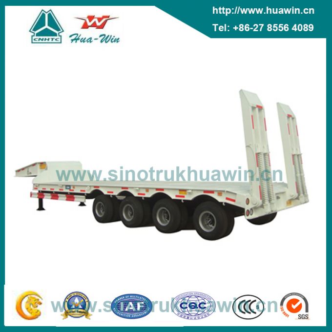 60 Ton 4 Axle Low Bed Semi Trailer 