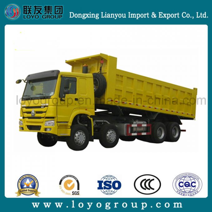 Diesel Engine HOWO 8X4 Dump Truck with 371HP 