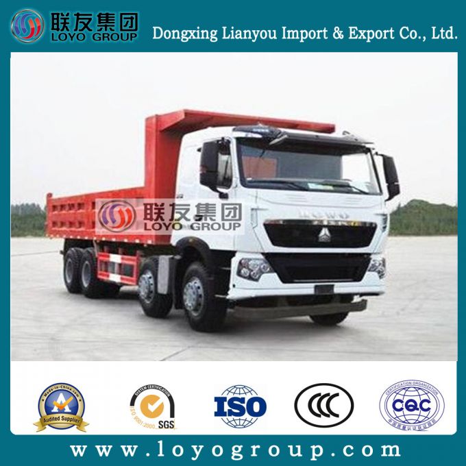 HOWO T7h 8X4 Dump Truck for Euro 4 Tipper Truck 