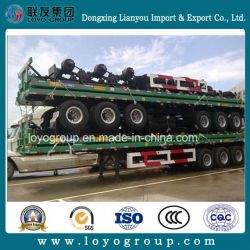 China Supplier Trailers Price 40FT 3 Axles Flatbed Semi Trailer