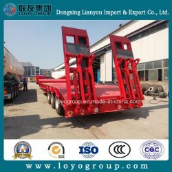 Hot Sale 40ton Low Flat Bed Semi Trailer Used for Transport Heavy Machinery