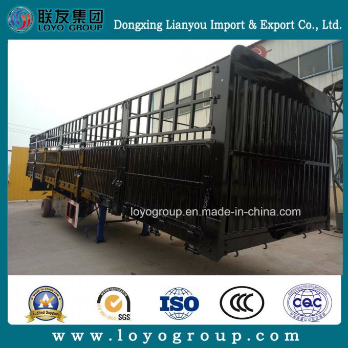 China Cargo Transport Stake Semi Trailer 