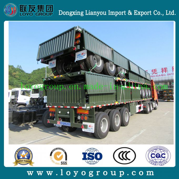 Cargo Transport High Strength Steel Heavy Side Wall Semi Trailer 