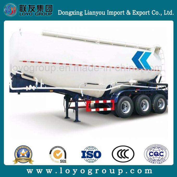 Cimc 45m3 V Type Bulk Cement Semi Trailer 