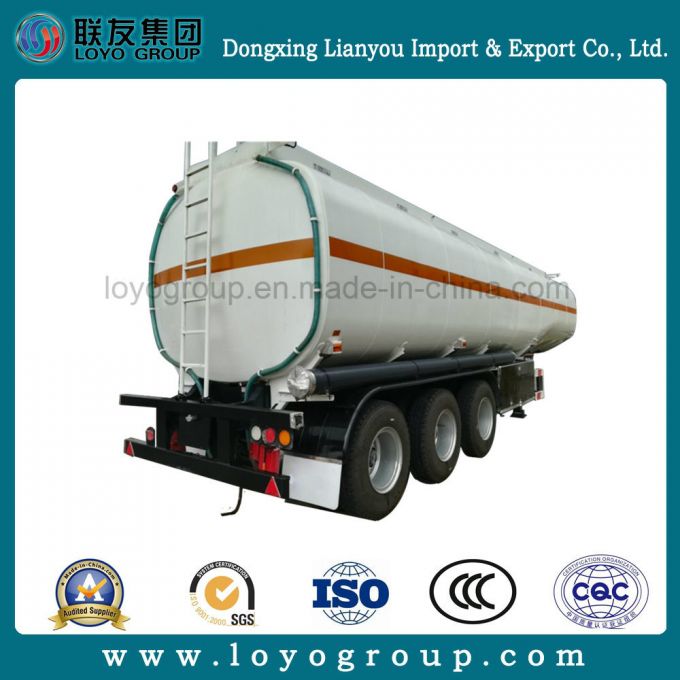 Carbon Steel 3 Axle 45m³ Oil Tank Semi Trailer 