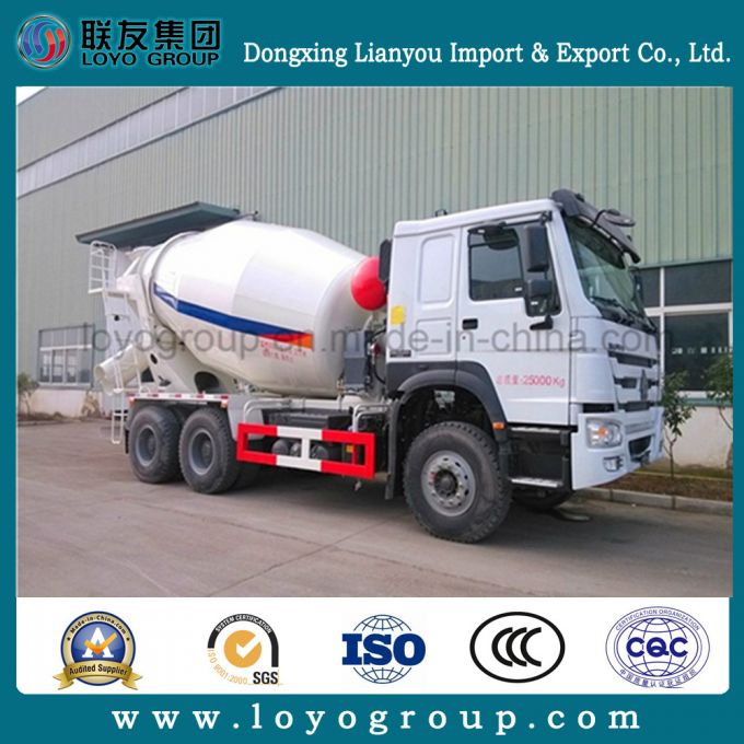 Sinotruk 9m3 HOWO Brand 6X4 Concrete Mixer Truck 