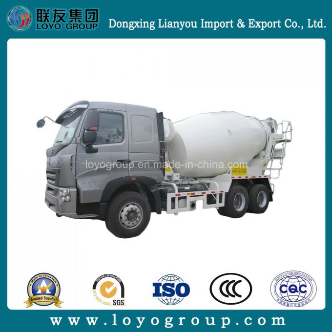 Sinotruk HOWO-A7 6X4 Concrete Mixer Truck in Laos 