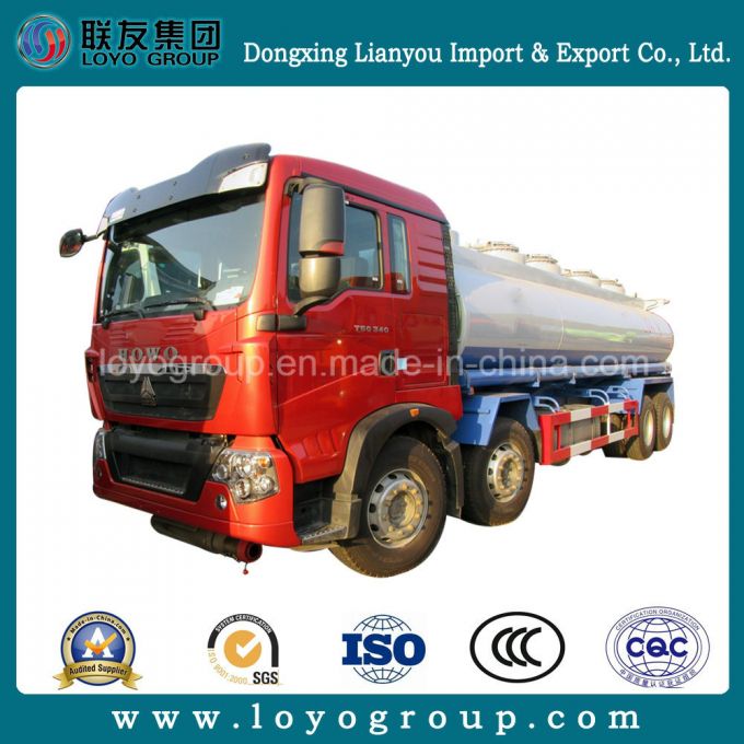 Sinotruk HOWO-T5g Oil Tank Truck 25000L 8X4 Aluminium 