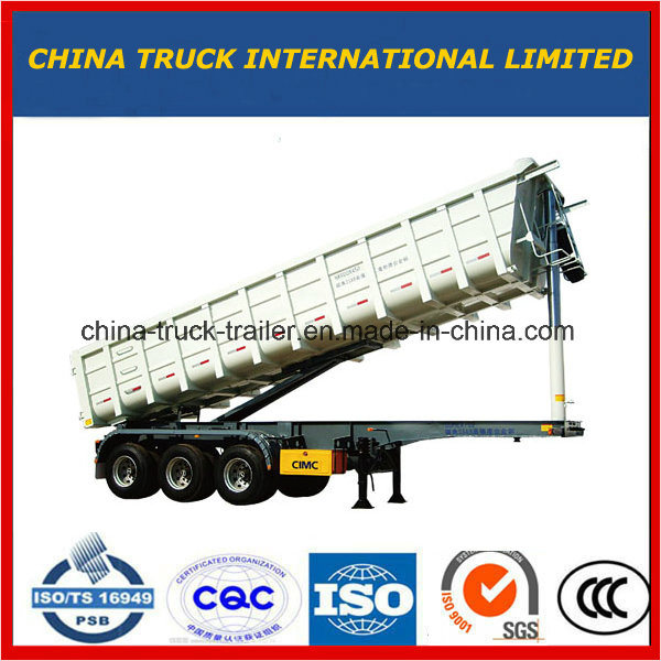 3 Axle U Type Tipper Dump Semi Trailer 