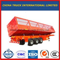 3 Axle Cimc Side Dumping Semi Trailer with Lowest Price