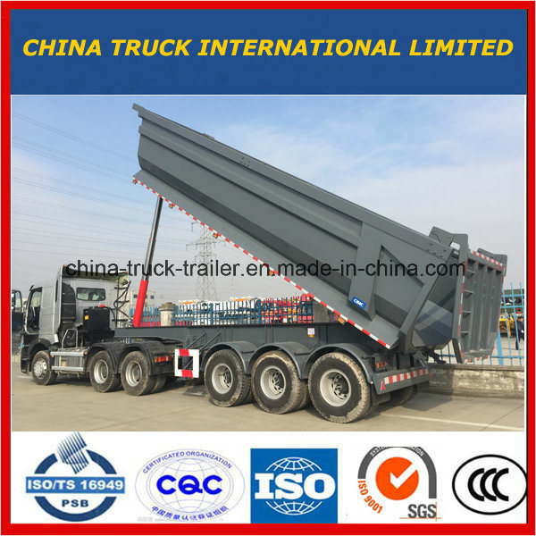 30 Cubic Cimc 3 Axle U Shape Tipper Semi Trailer 