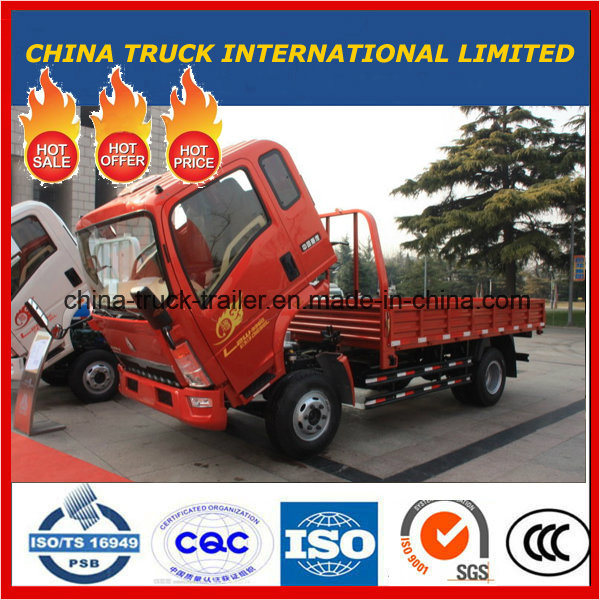 5t HOWO Light Truck with Box/Van Cargo, One and a Half Row 