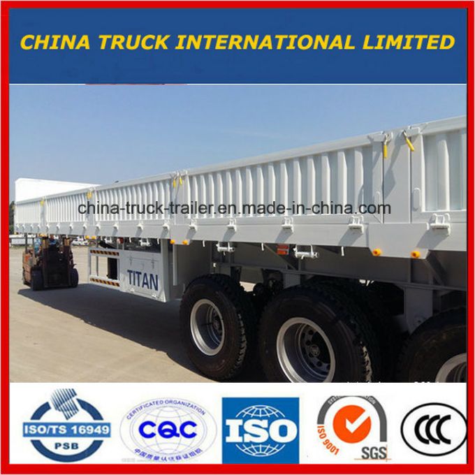 White Color Van-Type Truck Cargo Semi-Trailer 