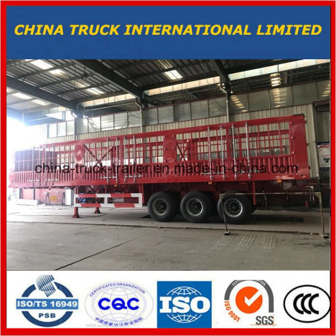 3 Axle Side Wall Trailer Fence Cargo Truck Trailer Grid Positions for Semi-Trailer 40t 