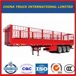 3 Axle Stake/Cargo/Fence Twist Locks Carrying Container Semi Truck Trailer