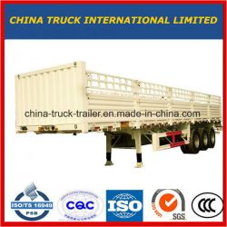 Red/Blue/ Beige Color Van-Type Truck Cargo Semi-Trailer