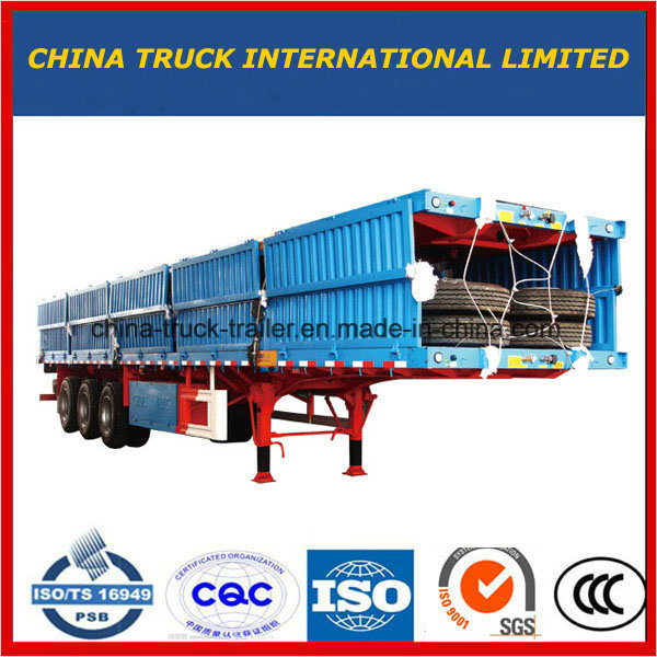 40-70 Tons Side Wall Cargo Utility Truck Tractor Semi Trailer 