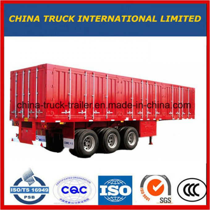 Curtain Side 3 Axle Van/Box Semi Trailer 