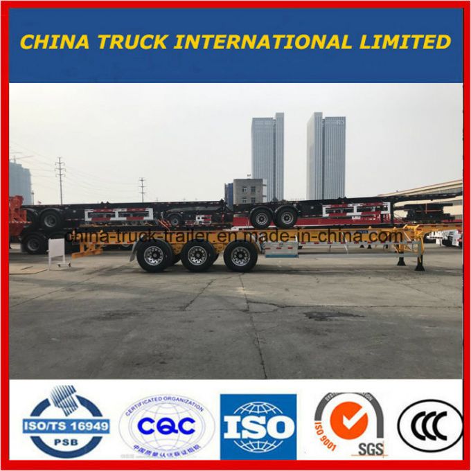 3 Axle 20FT Skeleton Container Semi Trailer 