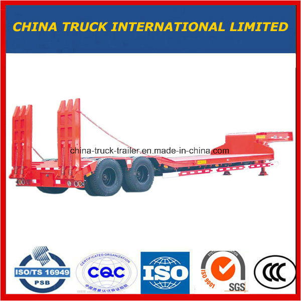 China Manufacturer Extendable Heavy-Duty Low Bed Lowboy Truck Semi Trailer (50-80 ton) 