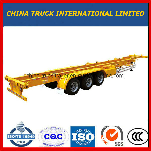 Cimc 3 Axle 70tons Low Bed Semi Trailer for Indonisia 